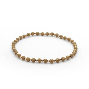 Bransoletka pozłacana Hematyt 16cm KAM218 Stal chirurgiczna