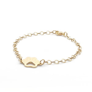 Bransoletka pozłacana Łapka – max. dł. 19cm – W147 Stal chirurgiczna