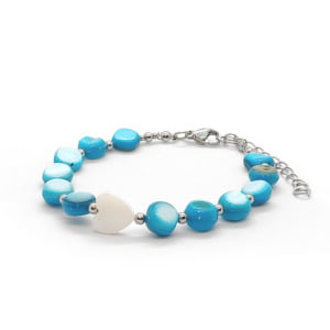 Bransoletka Masa perłowa 16,5-20,5cm KAM576, Stal chirurgiczna