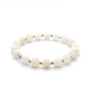 Bransoletka Jadeit - kamienie naturalne 17cm KAM532, Stal chirurgiczna