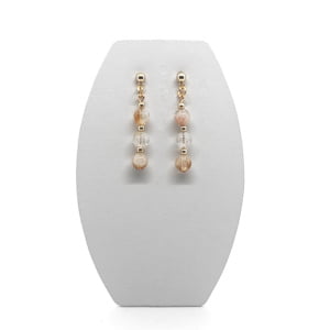 Kolczyki pozłacane Cytryn, Stal chirurgiczna KOL062 Kolczyki ADIRE