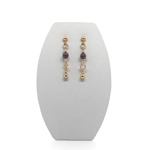 Kolczyki pozłacane Granat, stal chir. KOL003 kolczyki ADIRE