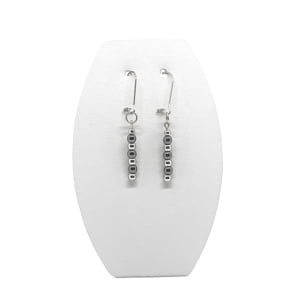 Kolczyki wiszące Hematyt, stal chirurgiczna KOL033 Kolczyki ADIRE