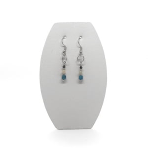 Kolczyki Apatyt, Amazonit, Turmalin, Stal chirurgiczna KOL105 Kolczyki Adire