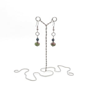 kolczyki-zoizyt-z-rubinem-azuryt-stal-chirurgiczna