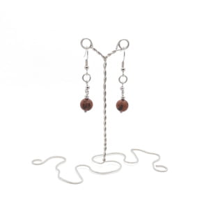 kolczyki-agat-brazowy-stal-chirurgiczna