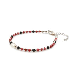 Bransoletka Turmalin, Cytryn, Granat KAM1063 stal chirurgiczna