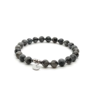 Bransoletka z księżycem, kamienie Orle oko - 16cm KAM1176 Stal chirurgiczna