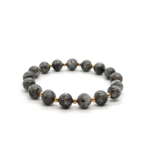 Bransoletka kamienie Orle oko 16cm KAM1177 Stal chirurgiczna pozłacana